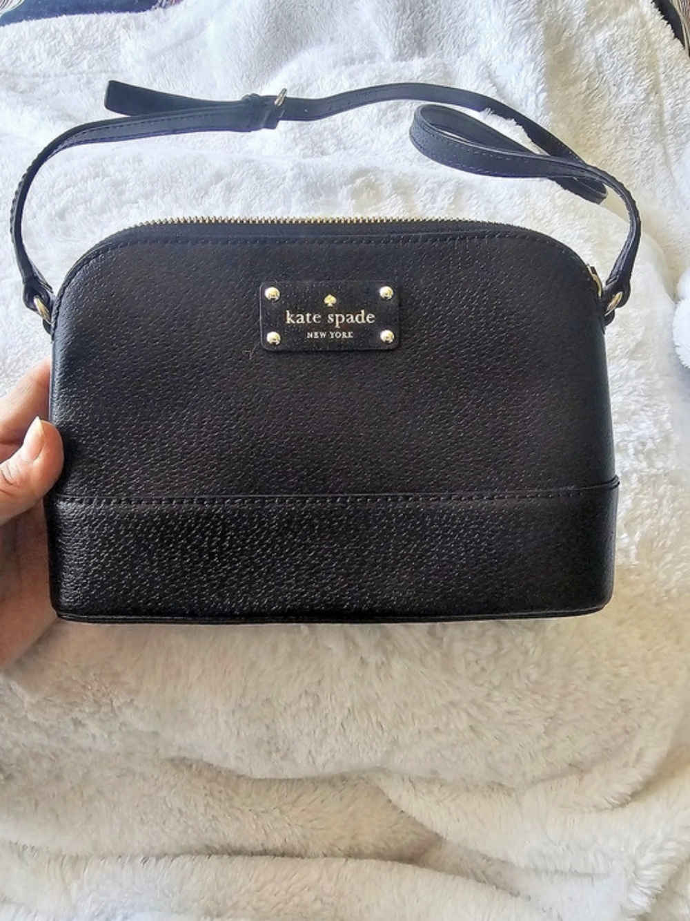 Kate Spade Perry Dome Crossbody Black Bag